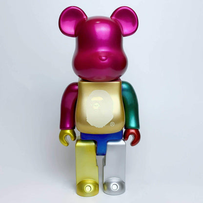 28cm BEARBRICK 400% BAPE Color Plating Vinyl Action Figure Boxed