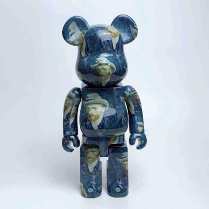 28cm BEARBRICK 400% Van Gogh Self-Portrait ABS Action Figure Boxed