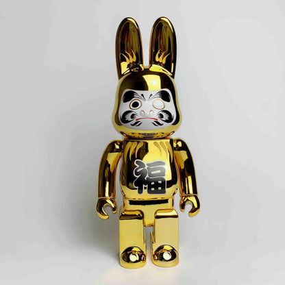 28cm BEARBRICK 400% SUP Dharma Golden ABS Action Figure Boxed