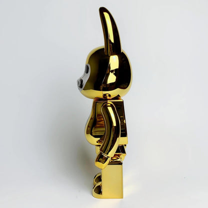 28cm BEARBRICK 400% SUP Dharma Golden ABS Action Figure Boxed