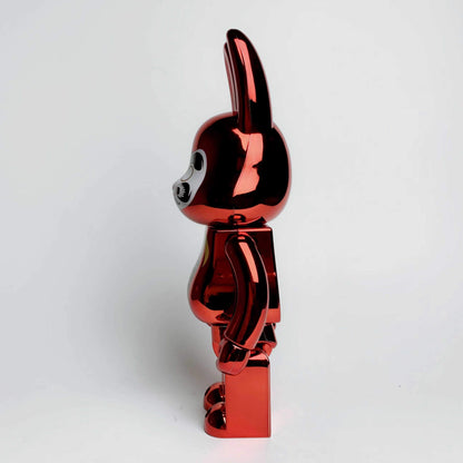 28cm BEARBRICK 400% SUP Dharma Red ABS Action Figure Boxed
