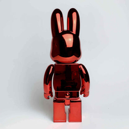 28cm BEARBRICK 400% SUP Dharma Red ABS Action Figure Boxed