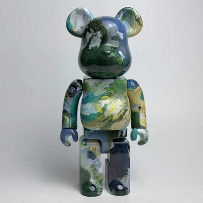 28cm BEARBRICK 400% Earth ABS Action Figure Boxed