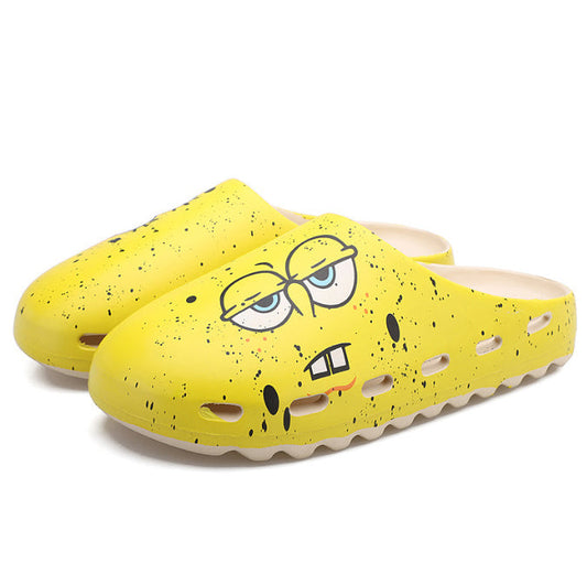 Shoes - Summer Trend KAW Fish Mouth Yellow Slippers Outdoor Sandals Flip Flops
