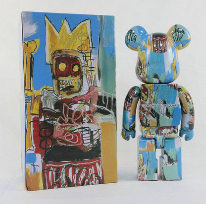 28cm BEARBRICK 400% BASQUIAT Robot ABS Action Figure Boxed