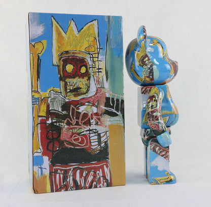 28cm BEARBRICK 400% BASQUIAT Robot ABS Action Figure Boxed