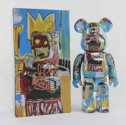 28cm BEARBRICK 400% BASQUIAT Robot ABS Action Figure Boxed