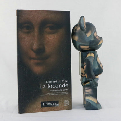 28cm BEARBRICK 400% Mona Lisa ABS Action Figure Boxed