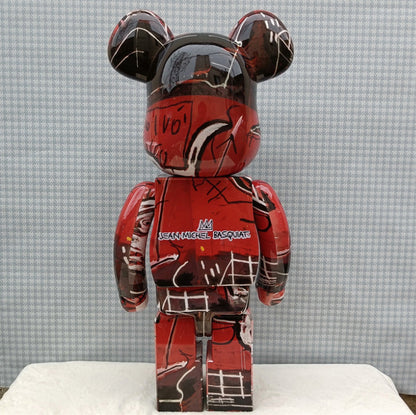 70cm BEARBRICK 1000% Basquiat 5th Generation ABS Action Figure Boxed