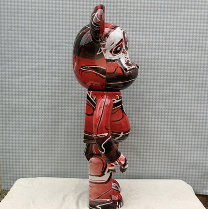 70cm BEARBRICK 1000% Basquiat 5th Generation ABS Action Figure Boxed
