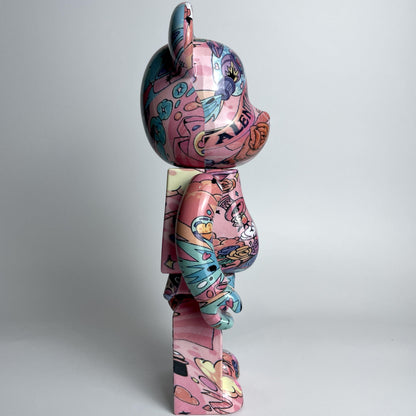 28cm BEARBRICK 400% Valentine's Day QQ ABS Action Figure Boxed
