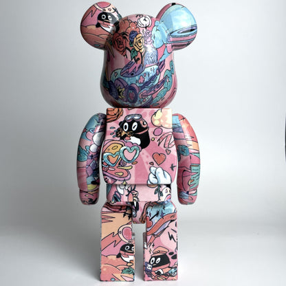 28cm BEARBRICK 400% Valentine's Day QQ ABS Action Figure Boxed