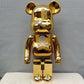 Hobby - 70cm BEARBRICK 1000% MASTERMIND Gold ABS Action Figure Boxed