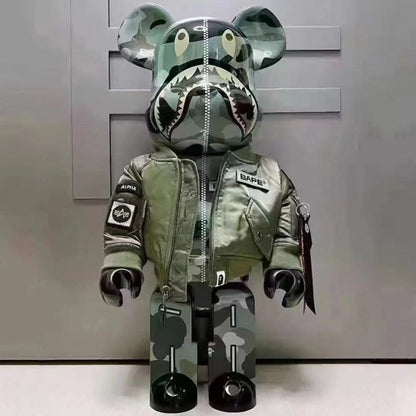 70cm BEARBRICK 1000% BAPE ALPHA ABS Action Figure Boxed