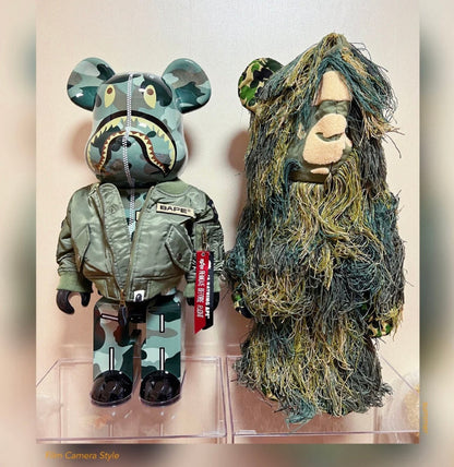 70cm BEARBRICK 1000% BAPE ALPHA ABS Action Figure Boxed