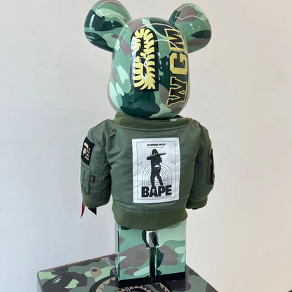 70cm BEARBRICK 1000% BAPE ALPHA ABS Action Figure Boxed