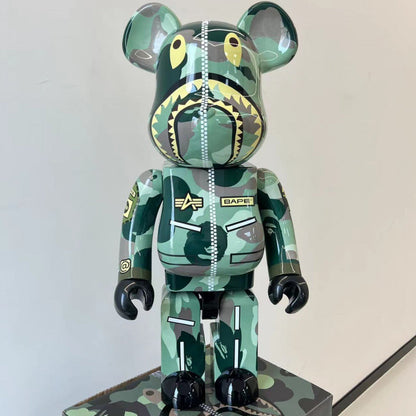 70cm BEARBRICK 1000% BAPE ALPHA ABS Action Figure Boxed