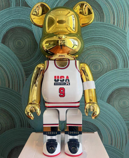 70cm BEARBRICK 1000% Jorda 23/9 ABS Action Figure Boxed