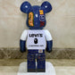 Hobby - 70cm BEARBRICK 1000% BAPE Shark Levi Jeans ABS Action Figure Boxed