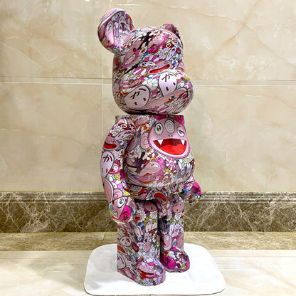 70cm BEARBRICK 1000% Murakami Sunflower ABS Action Figure Boxed