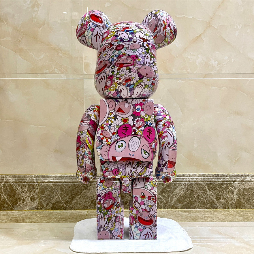 Bearbrick Custom Luis Vuitton Pattern Murakami 1000%