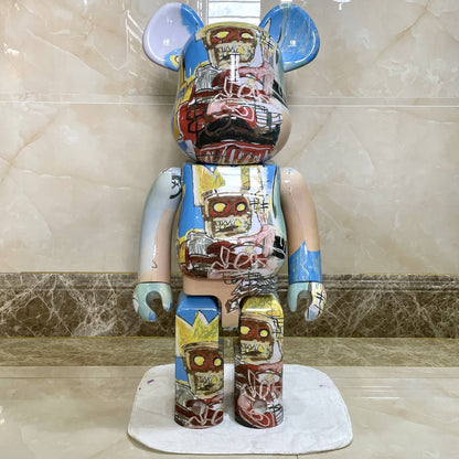 70cm BEARBRICK 1000% Basquiat 6th Generation ABS Action Figure Boxed