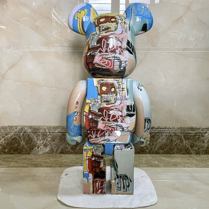 70cm BEARBRICK 1000% Basquiat 6th Generation ABS Action Figure Boxed