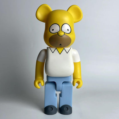 Hobby - 28cm BEARBRICK 400% Simpson Father Vinyl Action Figure Boxed