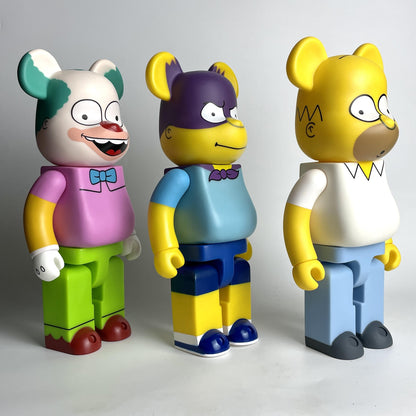 28cm BEARBRICK 400% Simpson Father Vinyl Action Figure Boxed