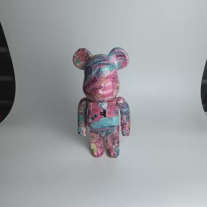 28cm BEARBRICK 400% Valentine's Day QQ ABS Action Figure Boxed | FuGui Tide play