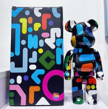 28cm BEARBRICK 400% Graffiti YOON ABS Action Figure Boxed