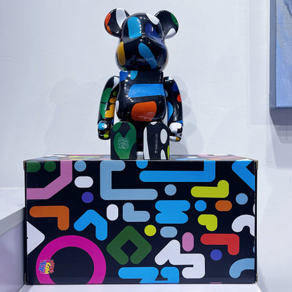 28cm BEARBRICK 400% Graffiti YOON ABS Action Figure Boxed