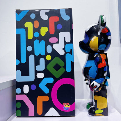 28cm BEARBRICK 400% Graffiti YOON ABS Action Figure Boxed