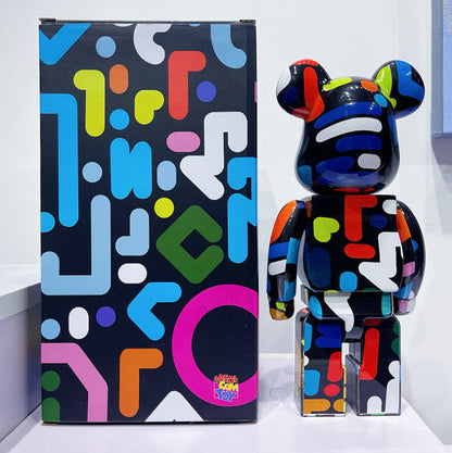 28cm BEARBRICK 400% Graffiti YOON ABS Action Figure Boxed
