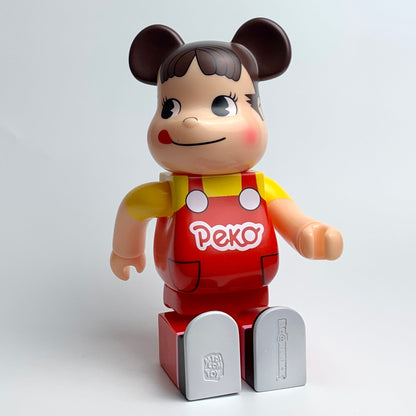 28cm BEARBRICK 400% Fujiya Milk Girl Red Vinyl Action Figure Boxed