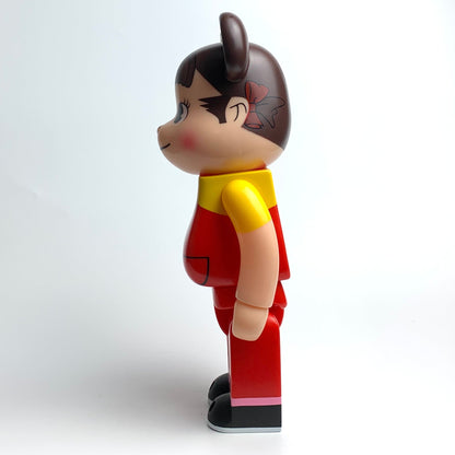 28cm BEARBRICK 400% Fujiya Milk Girl Red Vinyl Action Figure Boxed