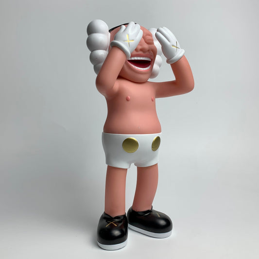 Trendy peripheral KAWS action figure art toy Yue Minjun