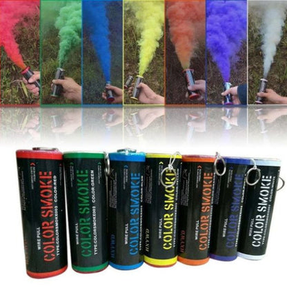 Colorful Smoke Effect Show Smoke Photography Prop Pull Ring Color Smoke Tube Bomb Film Special Outdoor Background Smoke